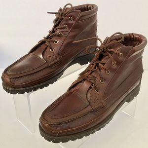 Vintage Woodlands Men’s 11.5 Moc Toe Leather Boots